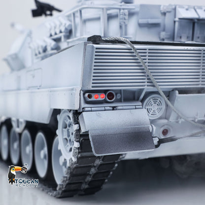 TOUCAN 1/16 Metal 3889 German Leopard A6 RTR RC Tank 360 Degree Turret Electric Periscope Barrel Recoil Smoke Metal Road Drive Idler Wheels
