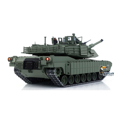 IN Stock TOUCAN 1/16 Metal USA M1A2 Abrams RTR RC Tank 3918 TUSK I FPV Dual Flow Gearbox Barrel Recoil 360 Degrees Turret Electric Periscope Smoke IR