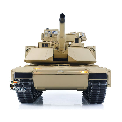 TOUCAN 1/16 Metal RC Tank M1A2 Abrams IR Dual Current Driving Gearbox Barrel Recoil Elevation 360 Turret Rotation Smoke RTR Electric Periscope