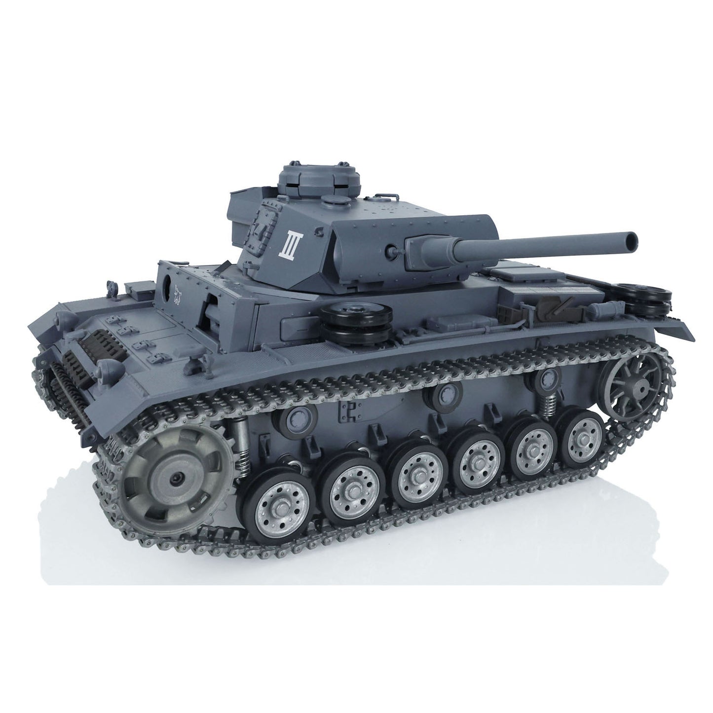 Henglong 1/16 7.0 Customized Panzer III H 3849 Panther 3819 RTR RC Tank FPV 360 Degree Turret BB IR Metal Barrel Tracks Drive Idler Road Wheels
