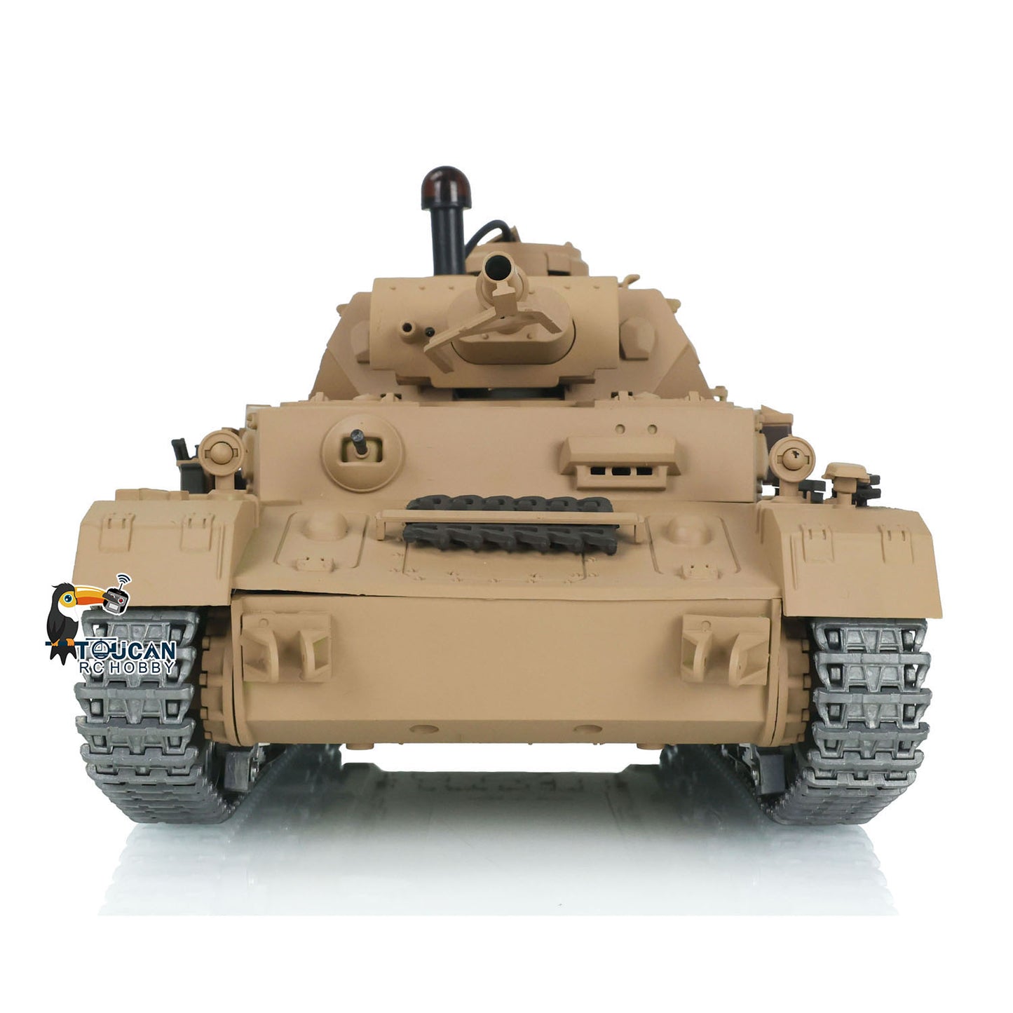 Henglong 1/16 Snow 7.0 Customized Panzer IV F RTR RC Tank 3858 Metal Wheels 360 Degree Turret Rotation Smoking Infrared Combating System