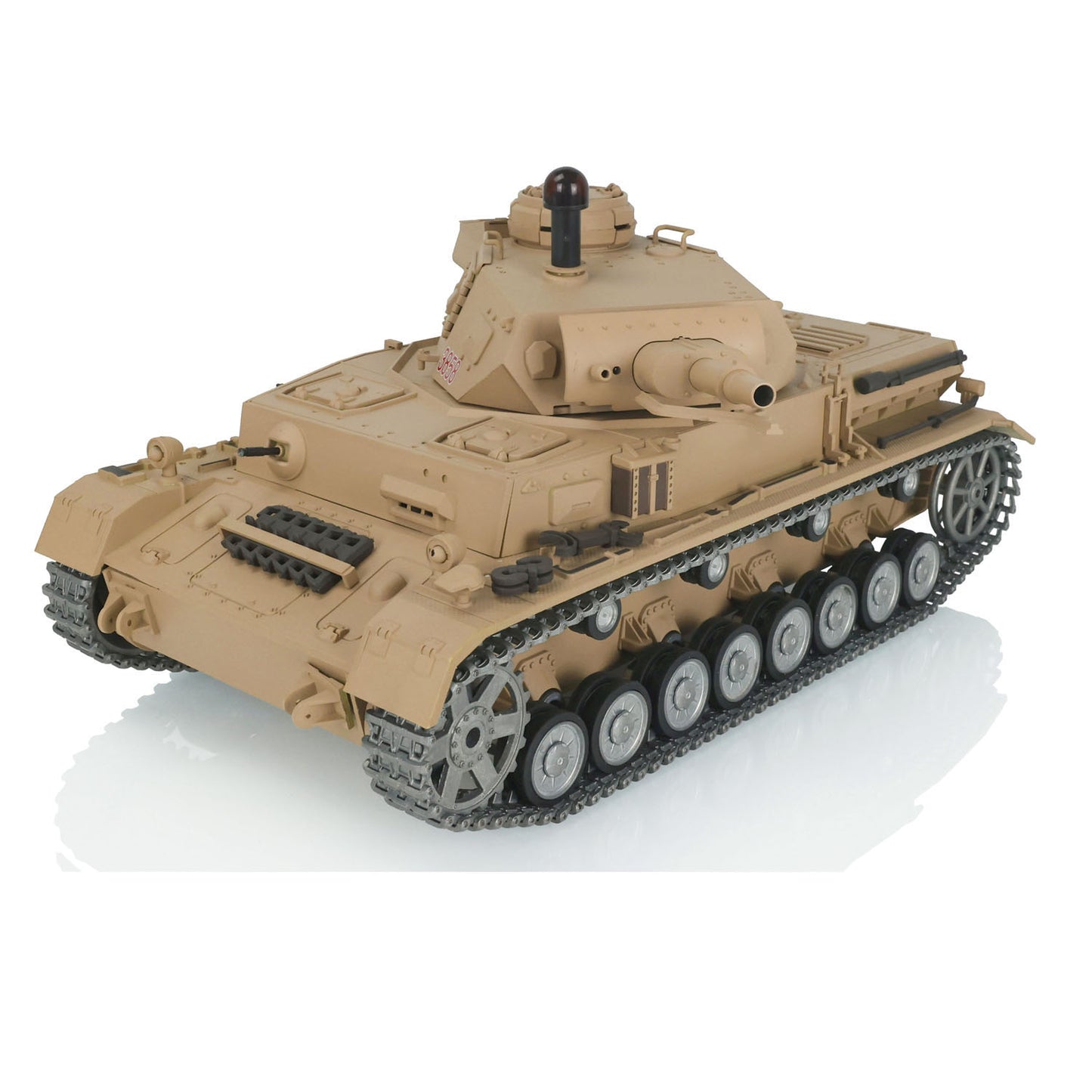 Henglong 1/16 2.4G 7.0 Customized 3858 Panzer IV F RTR RC Tank 360 Degree Turret Smoke IR BB Metal Tracks Drive Idler Road Wheels Gearbox Tracks