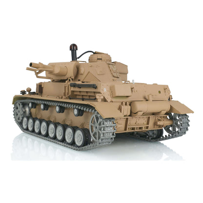 Henglong 1/16 2.4G 7.0 Customized 3858 Panzer IV F RTR RC Tank 360 Degree Turret Smoke IR BB Metal Tracks Drive Idler Road Wheels Gearbox Tracks