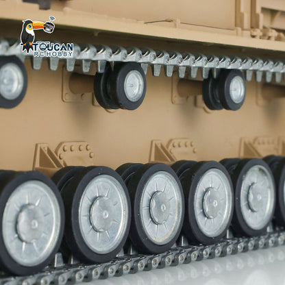 Henglong 1/16 TK7.0 Profession German Panzer IV F2 F RTR RC Tank 3858 3859 360 Degrees Turret FPV IR BB Smoke Metal Tracks Sprockets Idlers Road Wheels Gearbox