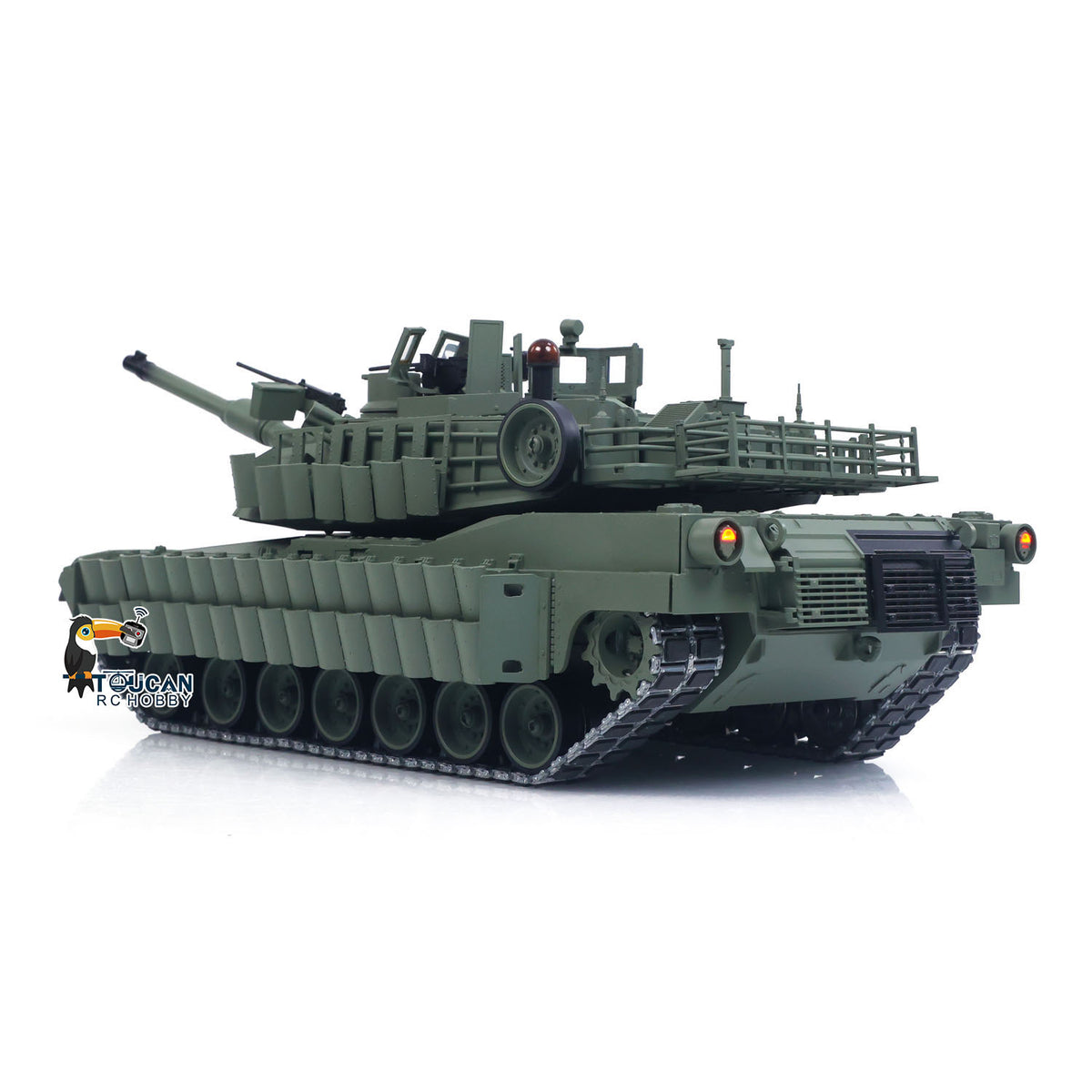 IN Stock TOUCAN 1/16 Full Metal USA Abrams M1A2 RTR RC Tank 3918 TUSK II Dual Flow Gearbox 360 Degrees Turret Barrel Recoil FPV BB IR Smoke