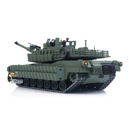 IN Stock TOUCAN 1/16 Full Metal USA Abrams M1A2 RTR RC Tank 3918 TUSK II Dual Flow Gearbox 360 Degrees Turret Barrel Recoil FPV BB IR Smoke