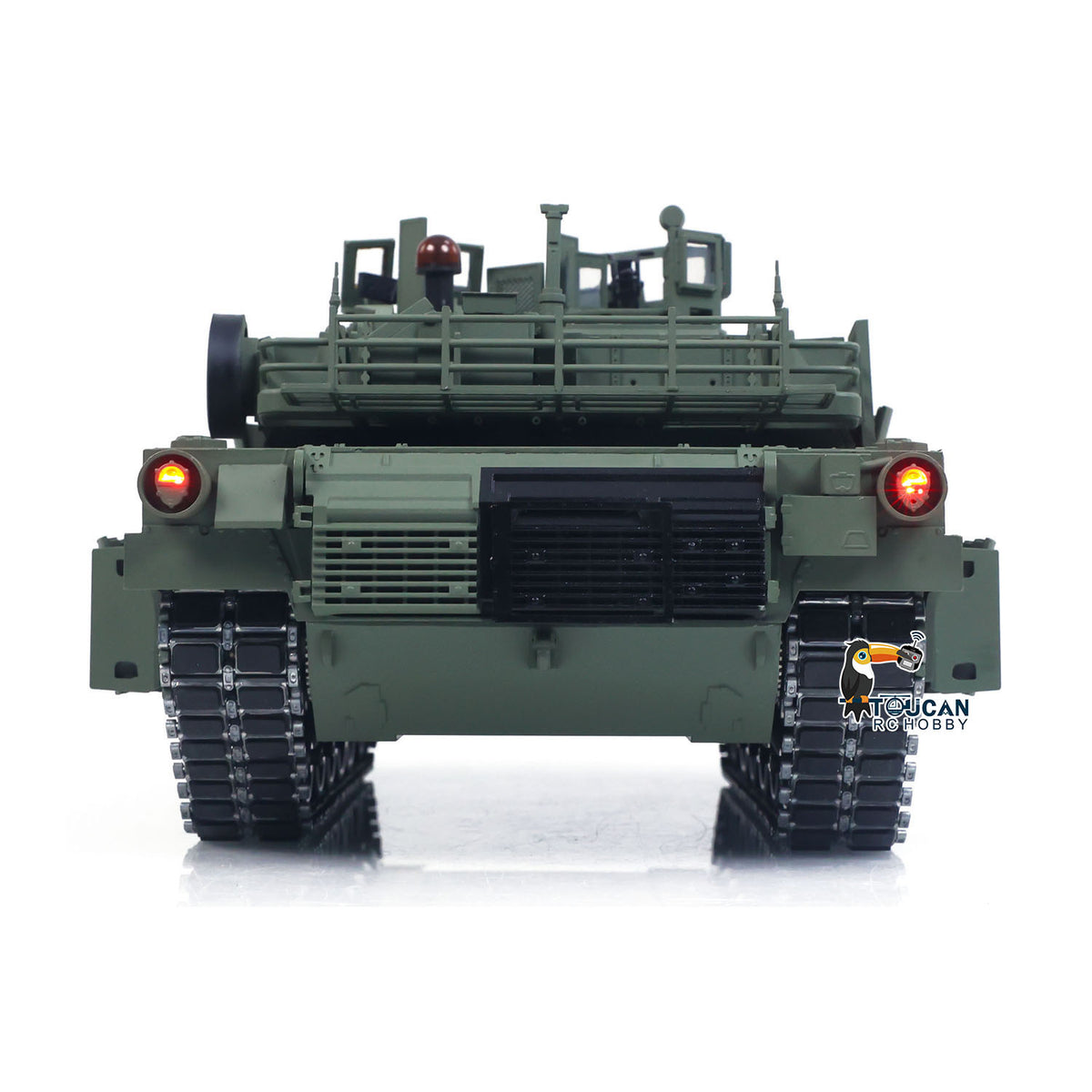 IN Stock TOUCAN 1/16 Full Metal USA Abrams M1A2 RTR RC Tank 3918 TUSK II Dual Flow Gearbox 360 Degrees Turret Barrel Recoil FPV BB IR Smoke