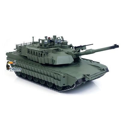 IN Stock TOUCAN 1/16 Full Metal USA Abrams M1A2 RTR RC Tank 3918 TUSK II Dual Flow Gearbox 360 Degrees Turret Barrel Recoil FPV BB IR Smoke