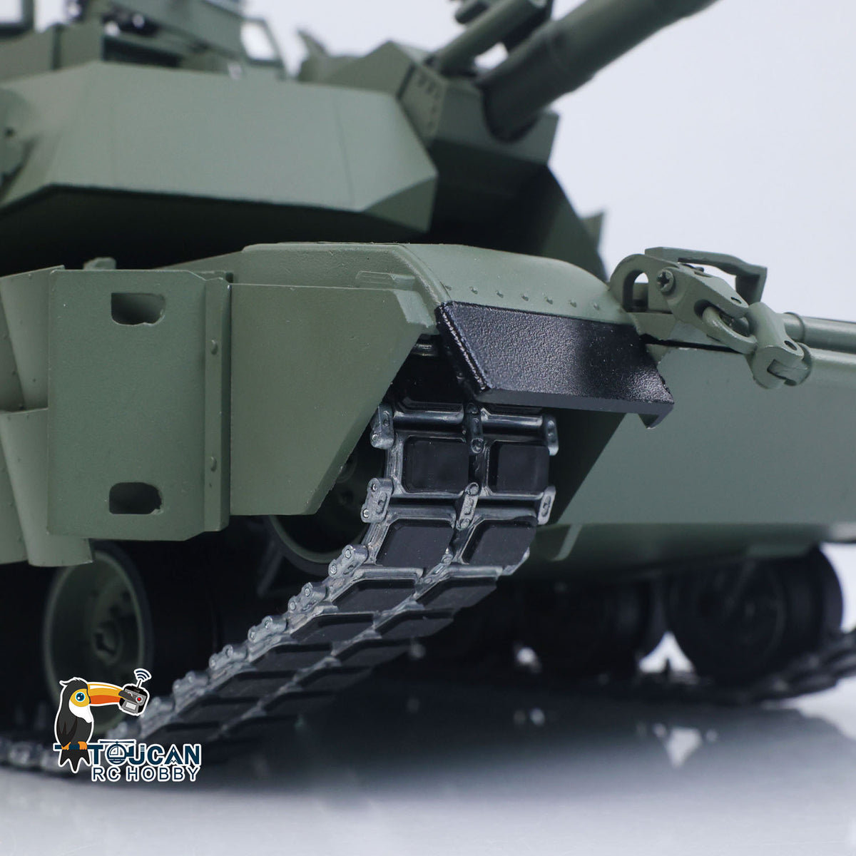 IN Stock TOUCAN 1/16 Full Metal USA Abrams M1A2 RTR RC Tank 3918 TUSK II Dual Flow Gearbox 360 Degrees Turret Barrel Recoil FPV BB IR Smoke