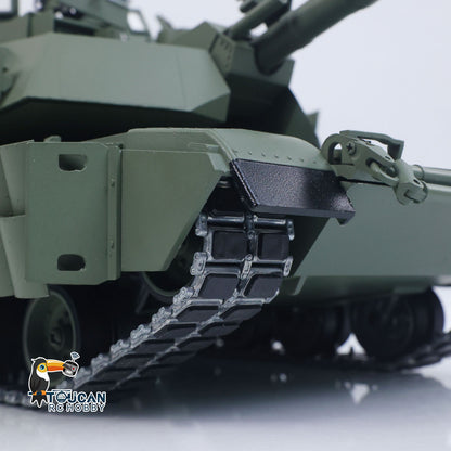 IN Stock TOUCAN 1/16 Full Metal USA Abrams M1A2 RTR RC Tank 3918 TUSK II Dual Flow Gearbox 360 Degrees Turret Barrel Recoil FPV BB IR Smoke