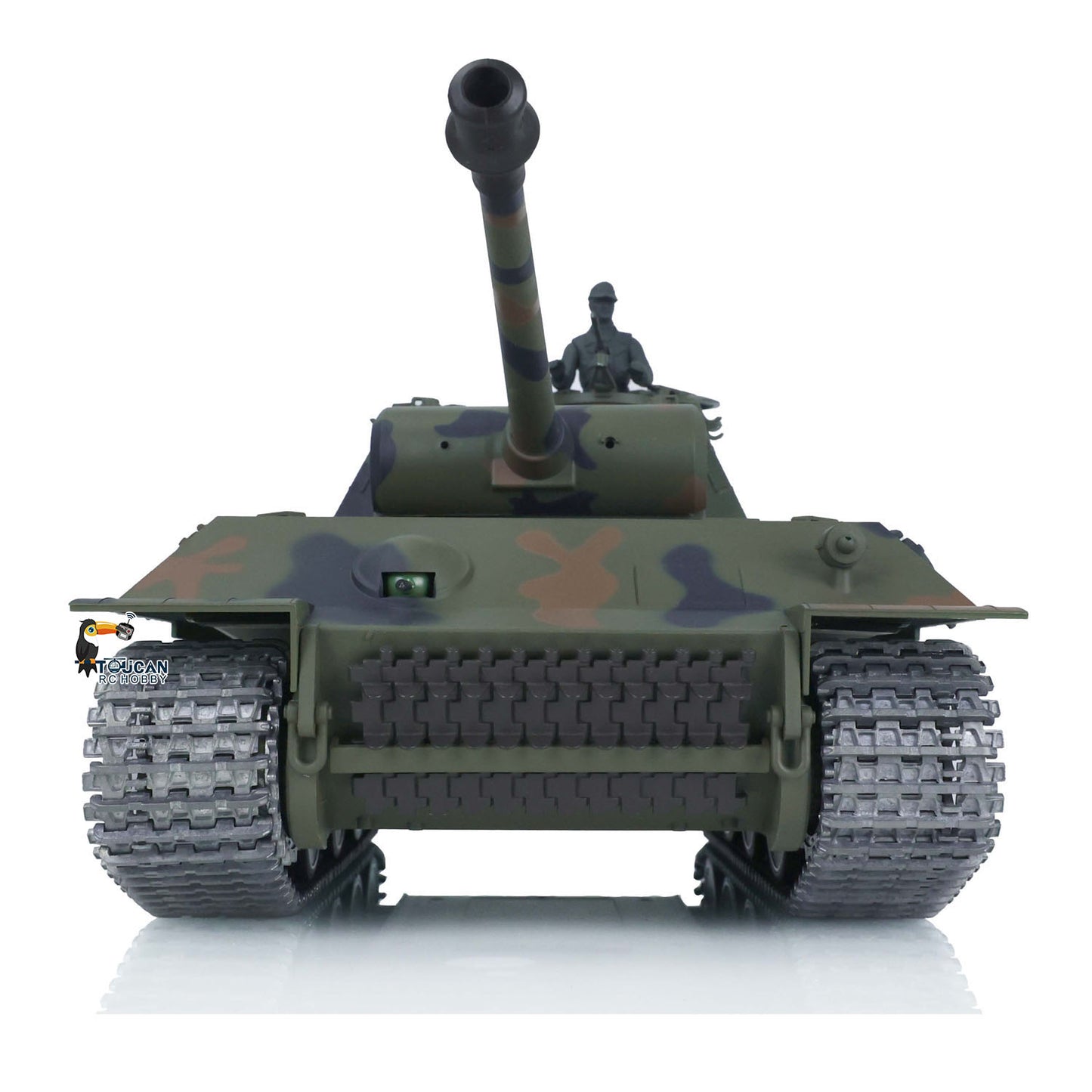 Henglong 1/16 Snow 7.0 Customized Panther RTR RC Tank 3819 Metal Tracks Wheels 360 Degree Turret Rotation Infrared Combating System