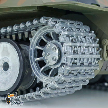 Henglong 1/16 TK7.0 German Panther RTR RC Tank 3819 FPV 360 Degrees Turret BB IR Smoke Metal Barrel Tracks Sprockets Idlers Road Wheels