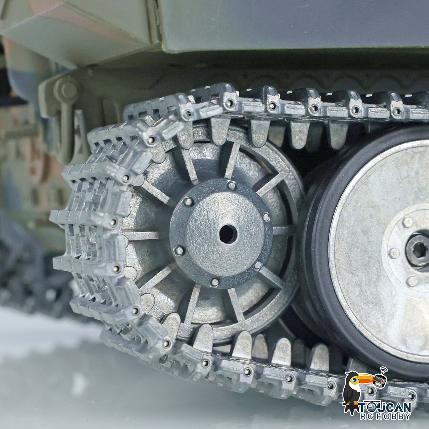 Henglong 1/16 TK7.0 German Panther RTR RC Tank 3819 FPV 360 Degrees Turret BB IR Smoke Metal Barrel Tracks Sprockets Idlers Road Wheels