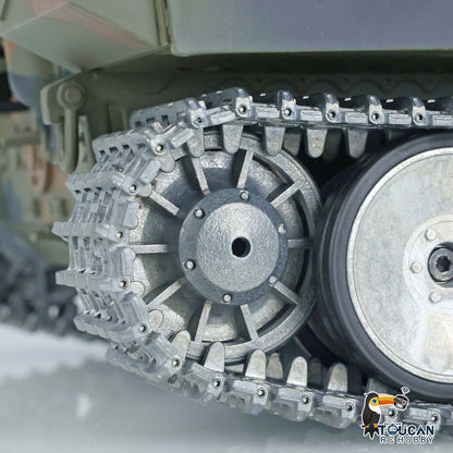 Henglong 1/16 TK7.0 German Panther RTR RC Tank 3819 FPV 360 Degrees Turret BB IR Smoke Metal Barrel Tracks Sprockets Idlers Road Wheels