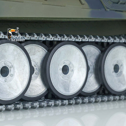 Henglong 1/16 Snow 7.0 Customized Panther RTR RC Tank 3819 Metal Tracks Wheels 360 Degree Turret Rotation Infrared Combating System