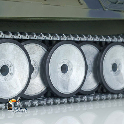 Henglong 1/16 TK7.0 German Panther RTR RC Tank 3819 FPV 360 Degrees Turret BB IR Smoke Metal Barrel Tracks Sprockets Idlers Road Wheels
