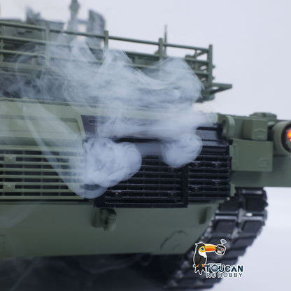 IN Stock TOUCAN 1/16 Full Metal USA Abrams M1A2 RTR RC Tank 3918 TUSK II Dual Flow Gearbox 360 Degrees Turret Barrel Recoil FPV BB IR Smoke