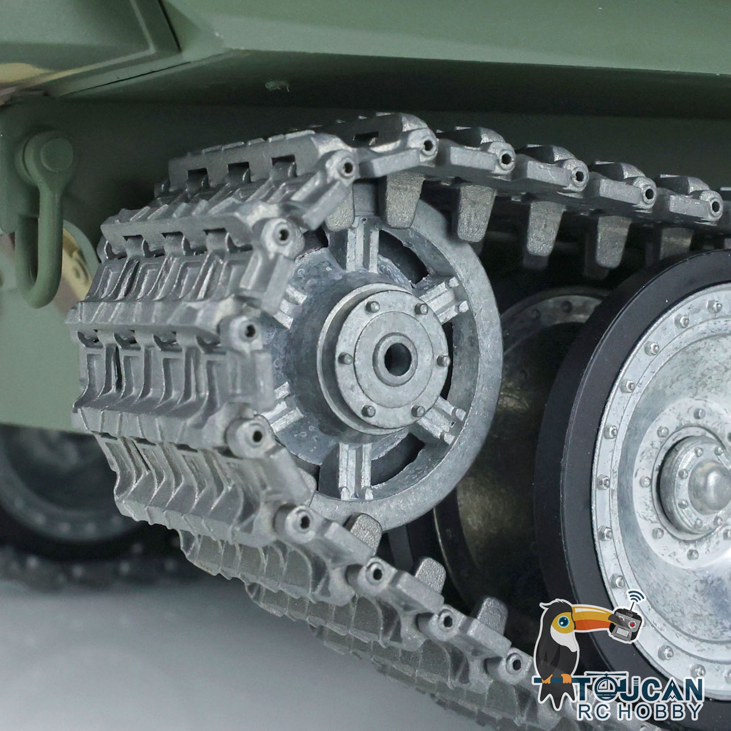 Henglong 1/16 7.0 Customized Jadpanther RTR RC Tank 3869 FPV Metal Tracks Wheels Return Rollers Infrared Combating System