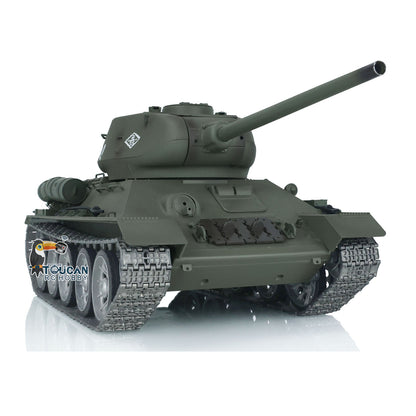 Henglong 1/16 7.0 T34-85 3909 RTR RC Tank BB IR Barrel Recoil 360 Degree Turret Metal Tracks Road Drive Idler Wheels