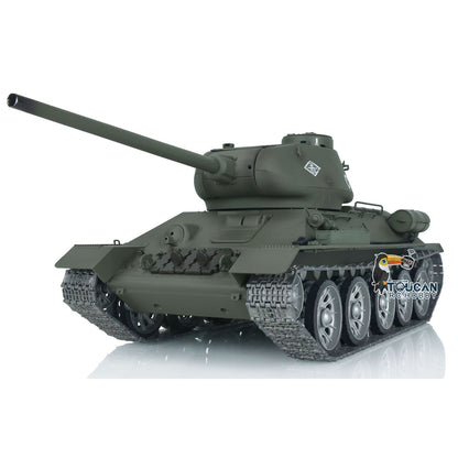 Henglong 1/16 7.0 T34-85 3909 RTR RC Tank BB IR Barrel Recoil 360 Degree Turret Metal Tracks Road Drive Idler Wheels