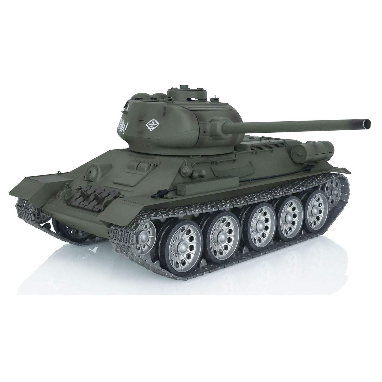 US Warehouse 1/16 7.0 Henglong 3909 Soviet T34-85 RC Tank Infrared Combating Smoking 360 Degree Metal Wheels Barrel Recoil Mainboard