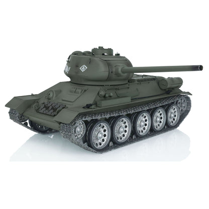 US Warehouse 1/16 7.0 Henglong 3909 Soviet T34-85 RC Tank Infrared Combating Smoking 360 Degree Metal Wheels Barrel Recoil Mainboard