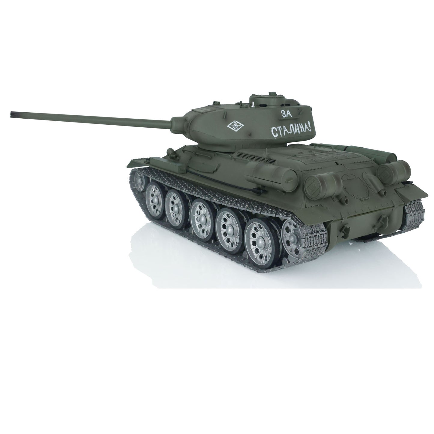 US Warehouse 1/16 7.0 Henglong 3909 Soviet T34-85 RC Tank Infrared Combating Smoking 360 Degree Metal Wheels Barrel Recoil Mainboard