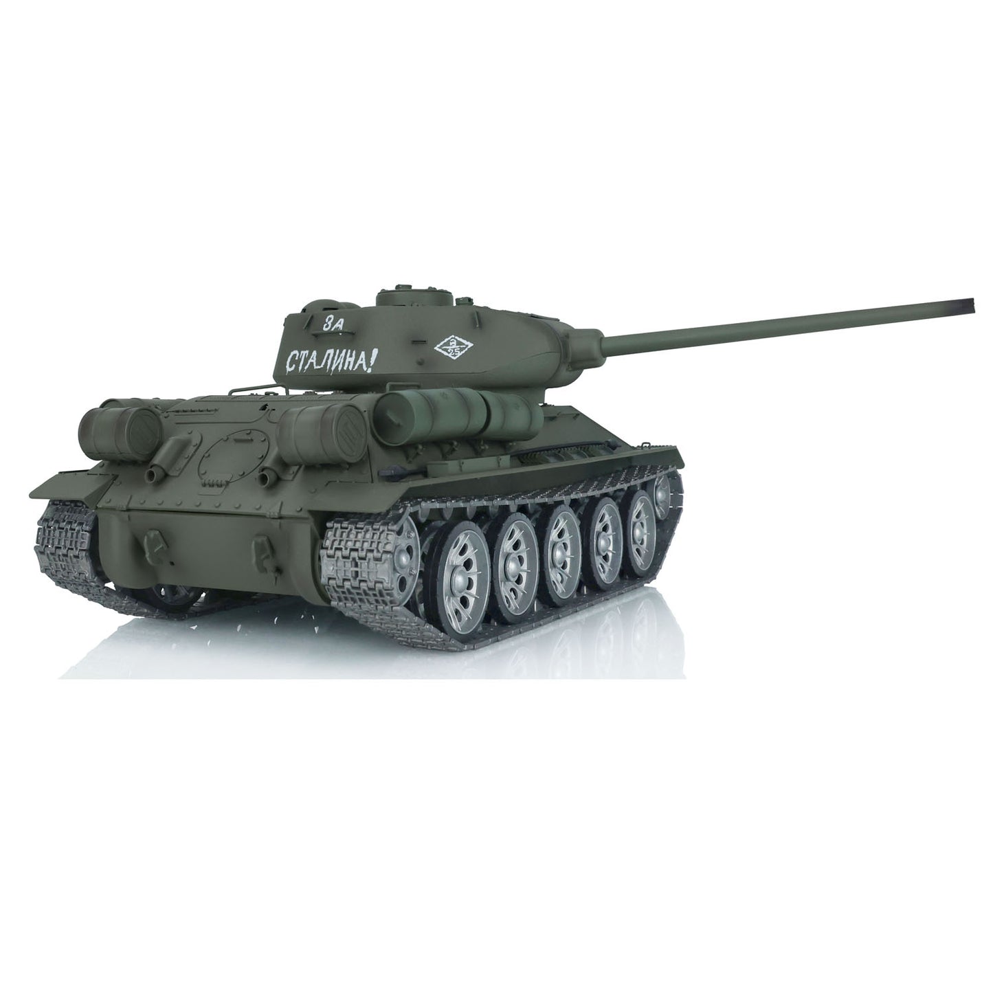US Warehouse 1/16 7.0 Henglong 3909 Soviet T34-85 RC Tank Infrared Combating Smoking 360 Degree Metal Wheels Barrel Recoil Mainboard
