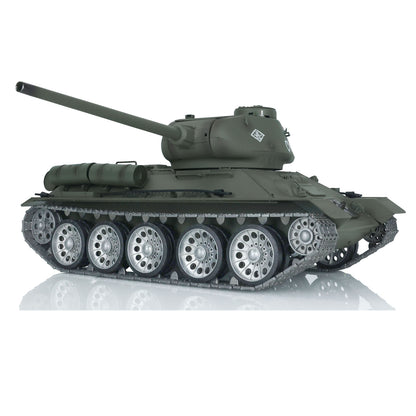 US Warehouse 1/16 7.0 Henglong 3909 Soviet T34-85 RC Tank Infrared Combating Smoking 360 Degree Metal Wheels Barrel Recoil Mainboard