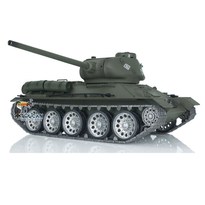 Henglong 1/16 7.0 T34-85 RC Tank 3909 360?? Turret IR BB Metal Track Wheels Radio Control Military Model Barrel Recoil Smoke Gearbox