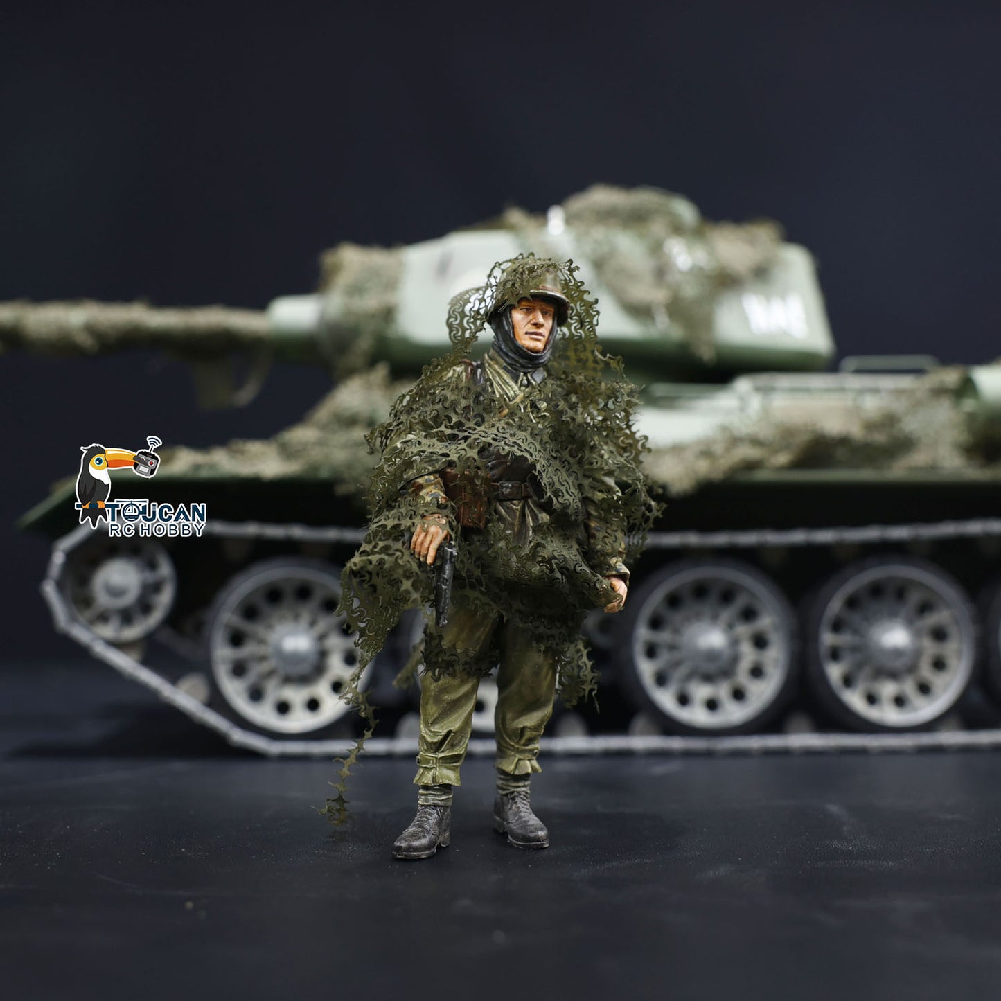 Plastic High Density Camouflage Net for HengLong 1/16 3908 RC Tank Tiger I Challenger II Radio Control Military Model Parts
