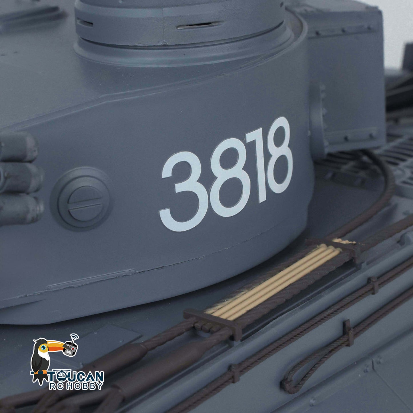 Henglong 1/16 TK7.0 Promotion 3818 Tiger I RTR RC Tank FPV 360 Degrees Turret Barrel Recoil Smoke BB IR Metal Tracks Sprockets Idlers Wheels