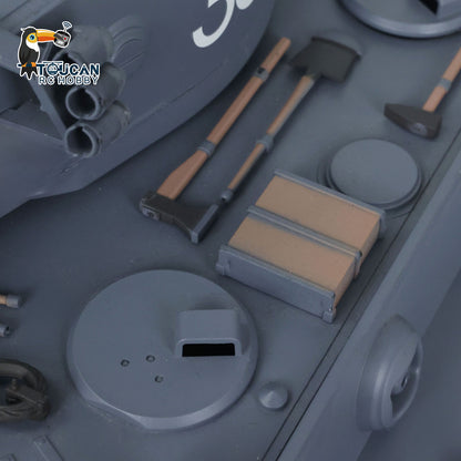 Henglong 1/16 TK7.0 Promotion 3818 Tiger I RTR RC Tank FPV 360 Degrees Turret Barrel Recoil Smoke BB IR Metal Tracks Sprockets Idlers Wheels