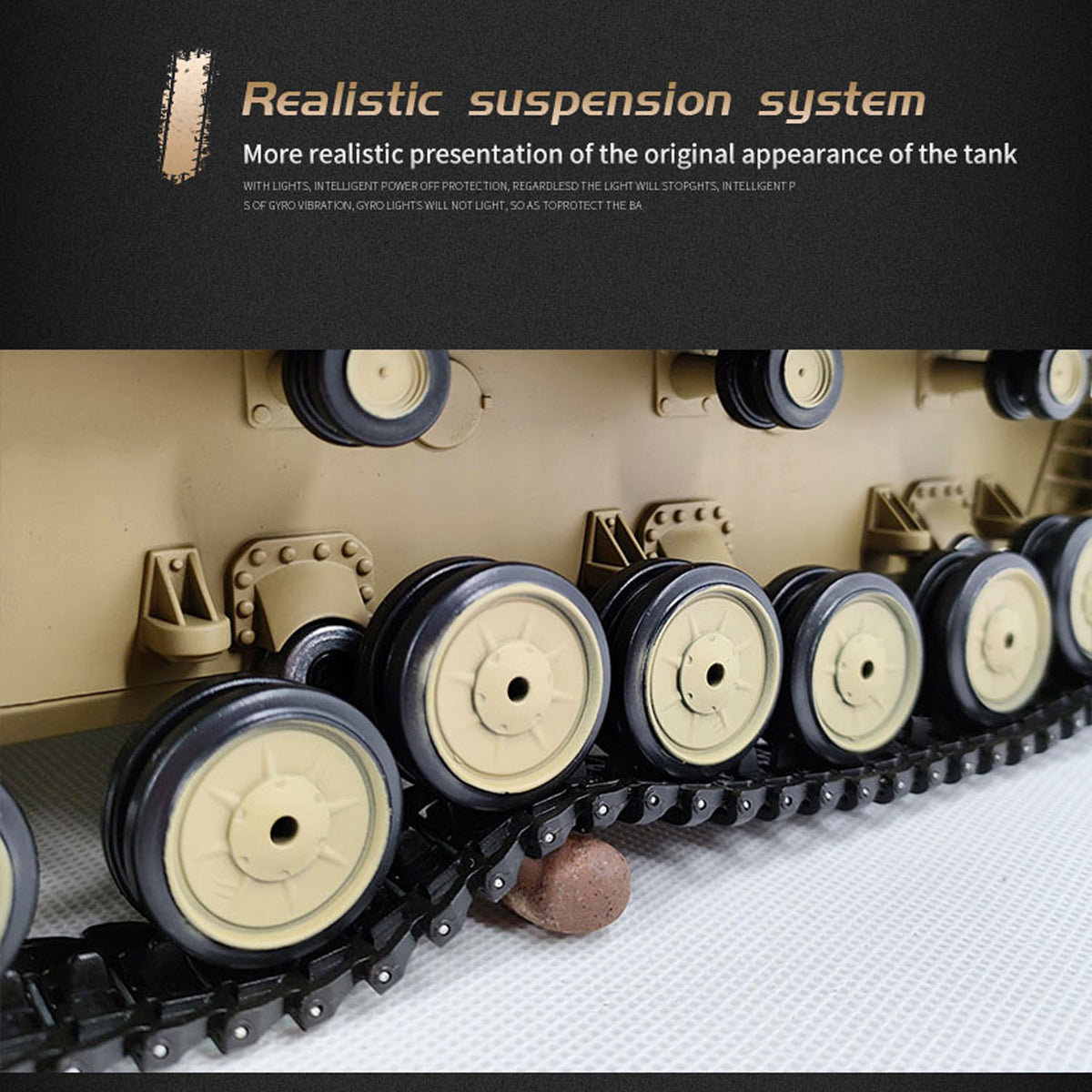 Henglong 1/16 TK7.0 Special Spray Painting Plastic German Panzer IV F2 3859 RTR RC Tank with Metal Suspension Arm Gearbox Smoke
