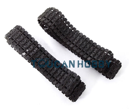 Plastic Tracks Sprockets Road Wheels Idlers Telescopic Barrel Accessories Pack Decal For Henglong DIY 1/16 RC 3878 Tank Model