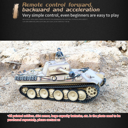 Henglong RTR 1/16 7.0 RC Tank German Panther G 3879 Steel Gearbox BB IR Barrel Recoil 2.4G Radio 1800MAH Battery 320 Degree Turret Rotation