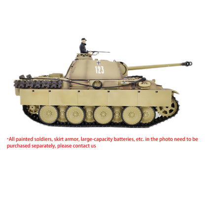 Henglong RTR 1/16 7.0 RC Tank German Panther G 3879 Steel Gearbox BB IR Barrel Recoil 2.4G Radio 1800MAH Battery 320 Degree Turret Rotation