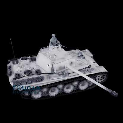 Henglong Remote Control Tank Model TK7.0 German Panther G 3879 1/16 Plastic RC Tank Model W/ FPV 360 Degrees Rotating Turret 2 Sounds
