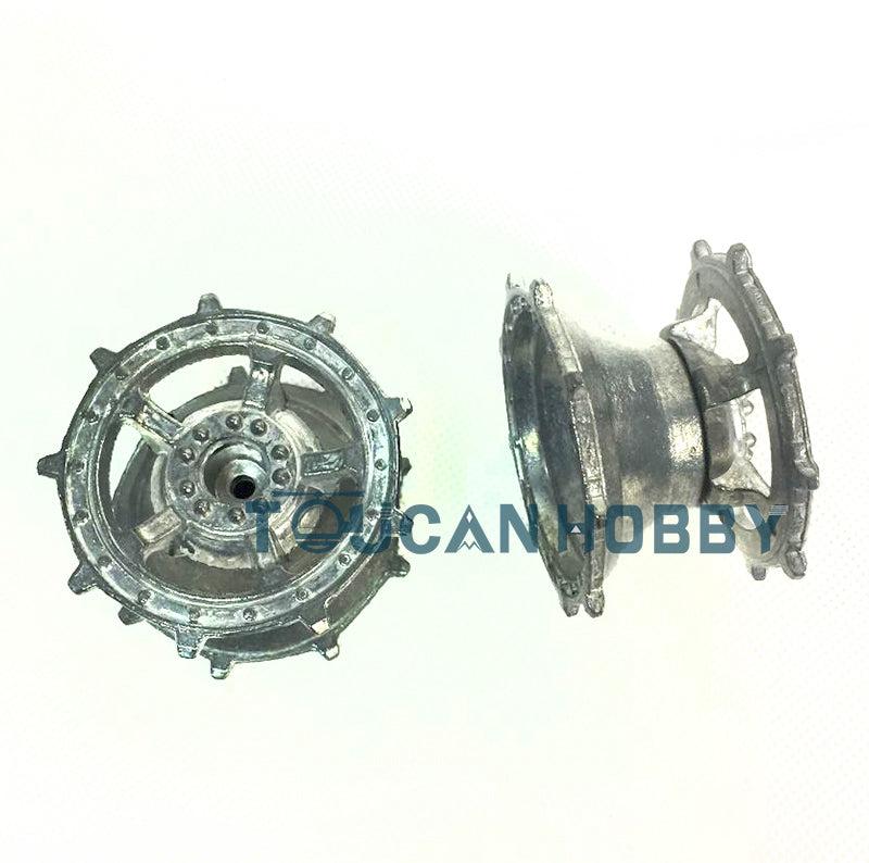 Metal Tracks Sprockets Idlers Guard Plate Machine Gun Turret Side Armor Hull Decoration For Henglong 1/16 RC 3888A Tank Model