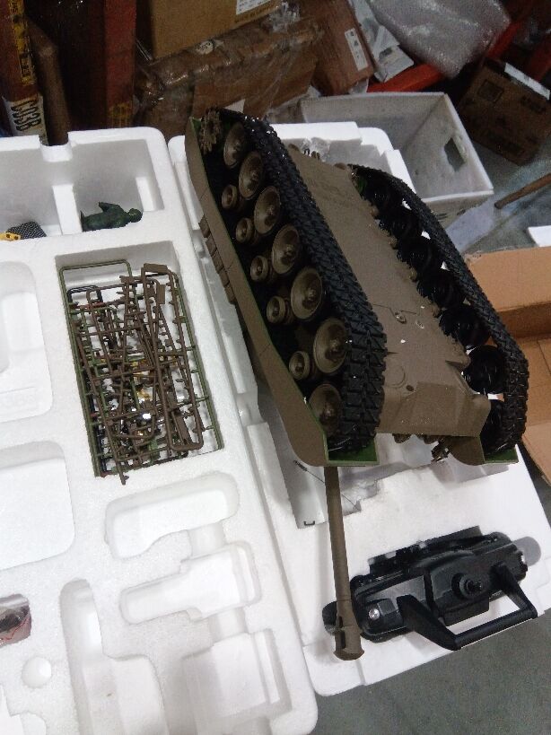 Fast Free Shipping Second Hand US Stock 2.4Ghz Henglong 1/16 7.0 Plastic Ver M26 Pershing 3838 RTR RC Tank Model BB IR Smoke