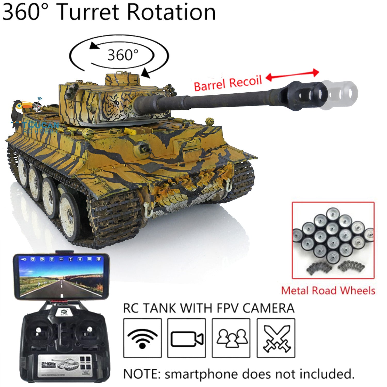 3818 German Tiger I – Henglong Tanks