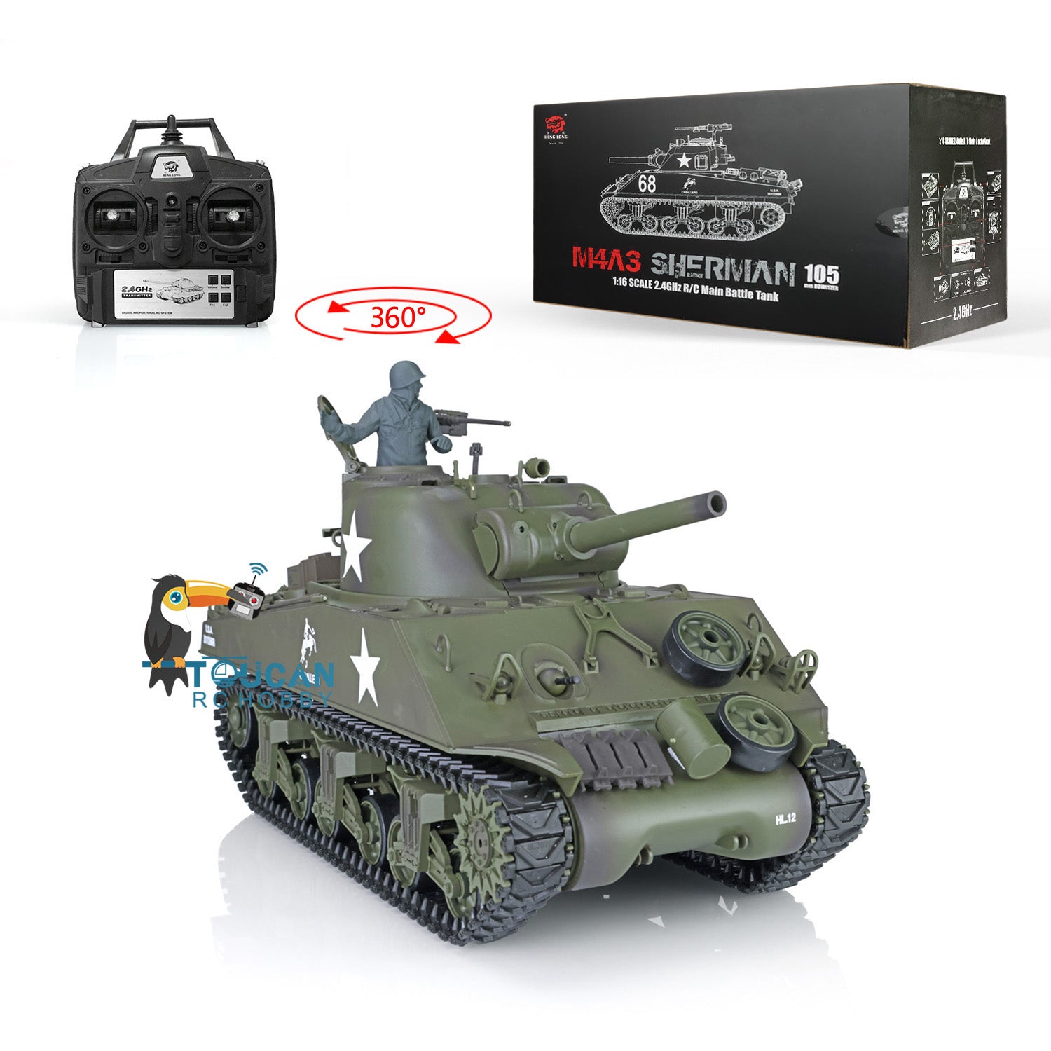 3898 USA M4A3 Sherman – Henglong Tanks
