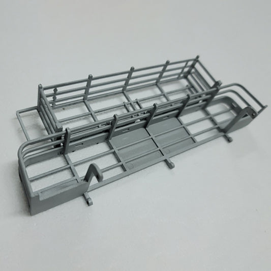 US Stock Full Metal Rear Fence Bucket Set for Henglong 1/16 RC Tank 3918 Abrams M1A2 Remote Control Tanks Military Battle Vehicle DIY Accessories