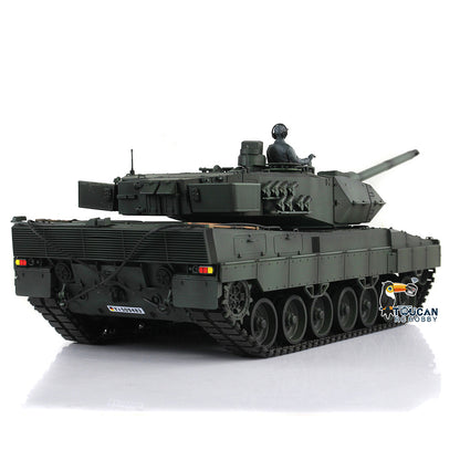 Henglong 1/16 TK7.0 Plastic 3889 Leopard2A6 RTR RC Tank with 360 Degrees Turret Smoke Sound Light BB Infrared Combat Metal Barrel