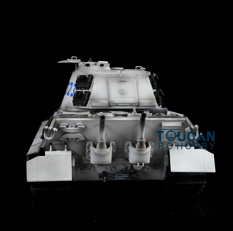 Henglong 1/16 7.0 3888A Customized King Tiger Barrel Recoil RC Tank Metal Tracks Road Wheels Barrel 360 Degree Turret Rotation