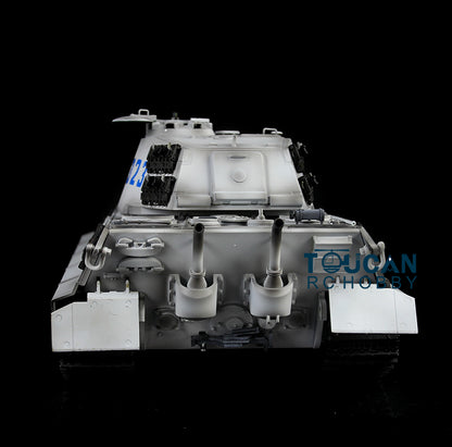 Henglong 1/16 7.0 3888A Customized King Tiger Barrel Recoil RC Tank Metal Tracks Road Wheels Barrel 360 Degree Turret Rotation