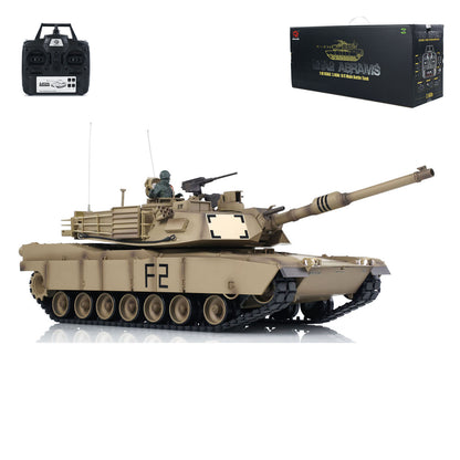 Henglong 1/16 7.0 Plastic M1A2 Abrams 3918 Leopard2A6 3889 RTR RC Tank BB Infrared Combat Smoke Barrel Recoil Sound Light System