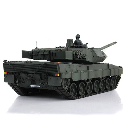 Henglong 1/16 7.0 Leopard2A6 RTR RC Tank Remote Control Military Model 3889 IR BB Smoke Barrel Recoil 360 Degree Turret Metal Tracks Wheels Gearbox