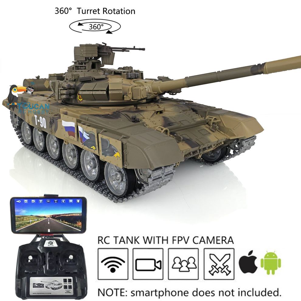 IN Stock Henglong 7 0 Professional Edition Russian T90 1 16 RTR RC Tan in-stock-henglong-7-0-professional-edition-russian-t90-1-16-rtr-rc-tan