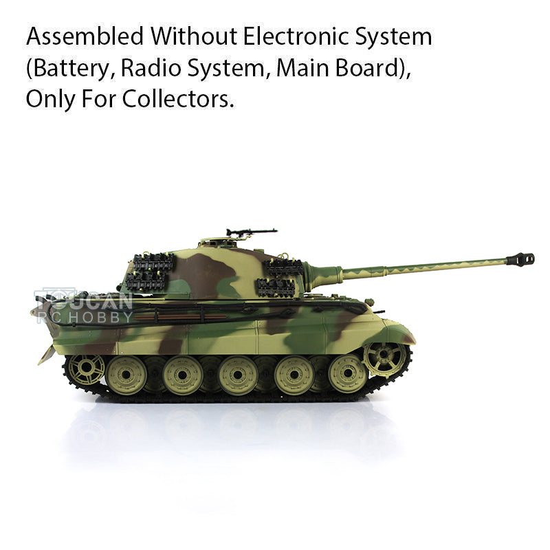 1/16 Henglong Plastic 3888A German King Tiger Henschel Static Tank Ornament Collection Display Model Without Electronic System